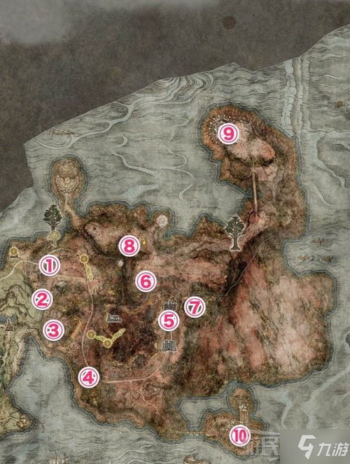 《艾尔登法环》盖利德地图攻略：墓地洞窟BOSS全解析，道具位置速查指南