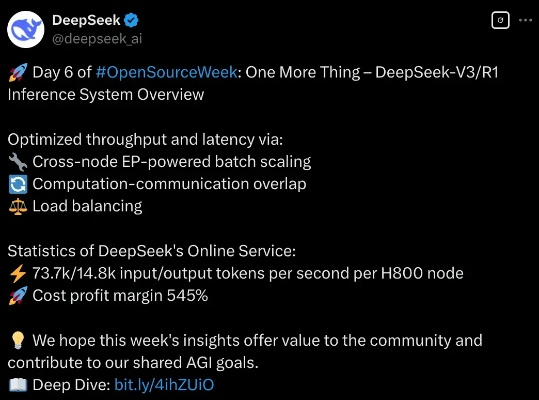 DeepSeek惊人盈利,理论利润率高达545%！玩家也能学这本事?