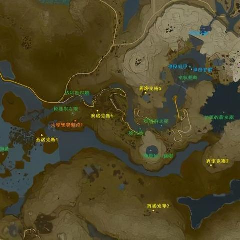 《塞尔达传说荒野之息》全高塔攻略地图，揭秘隐藏要素与神秘宝藏