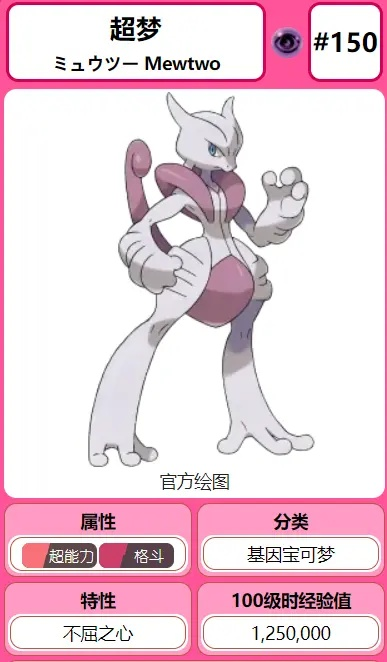 《宝可梦传说ZA》超梦图鉴解析：揭秘超梦ZA属性与进化路径