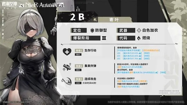 《胜利女神》新希望2B联动卡池解析：技能解析与最佳配队推荐