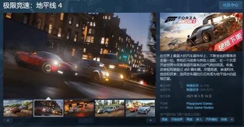 《极限竞速4》Steam独享优惠，畅享极致速度新体验