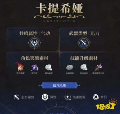《鸣潮》卡提希娅突破必备攻略：揭秘高效材料获取技巧