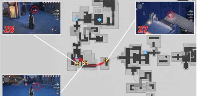 《崩坏星穹铁道》暮城宝藏攻略：揭秘永夜沉沦战利品分布秘境