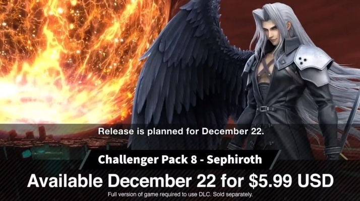 《任天堂明星大乱斗》新DLC萨菲罗斯降临，激战再升级！