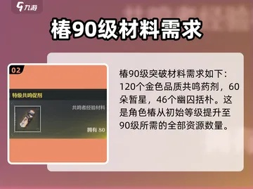 《鸣潮》椿养成攻略：揭秘椿成长必备材料清单