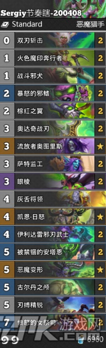 炉石传说深暗领域恶魔猎手卡组攻略：瞎子卡组新解析