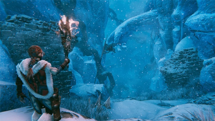 寒冰大陆孤胆妹纸，勇闯巨神狩猎新篇章