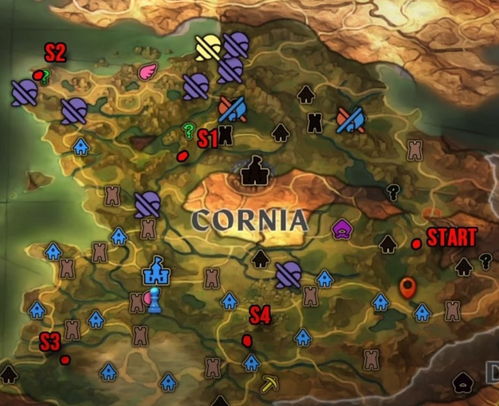 《圣兽之王》科尔尼亚宝藏地图全揭秘！藏宝图位置速览