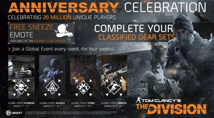 《全境封锁》1.02补丁升级！混暗区丰厚奖励大揭秘**惊喜**来袭