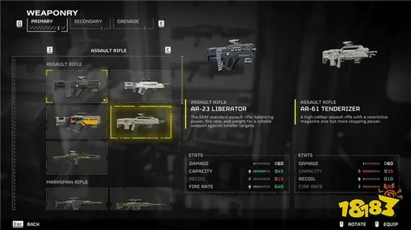 《绝地潜兵2》全武器深度评测：性能排行与升级攻略解析