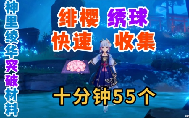《原神》神里绫华培养攻略：高效采集绯樱绣球路线解析秘籍