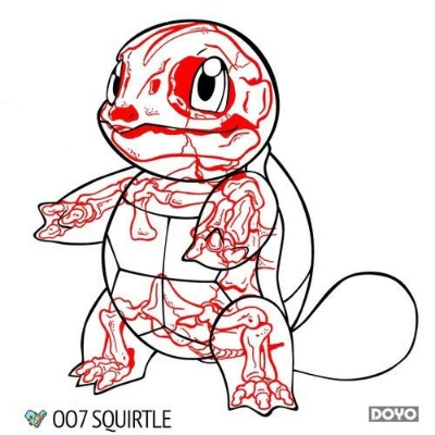 红黑混搭惊喜揭秘！《口袋妖怪》海量线条图盛宴来袭