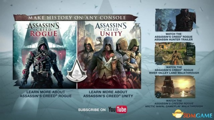 《光棍节狂欢》PC版《刺客信条：叛变》来袭，独享游戏新体验