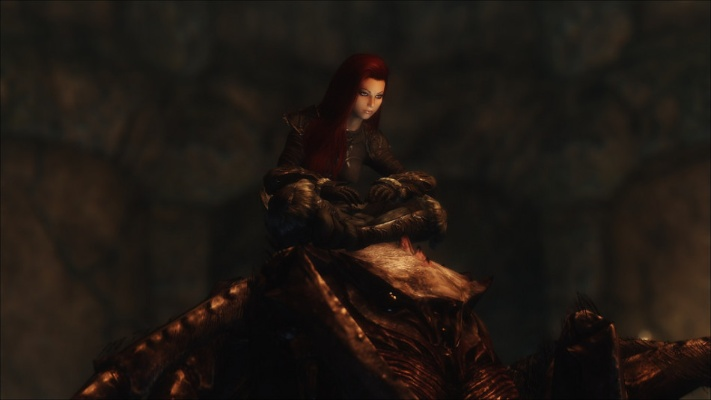 上古5Mod新图惊艳曝光：美女驾驭骷髅马，霸气风范独领风骚