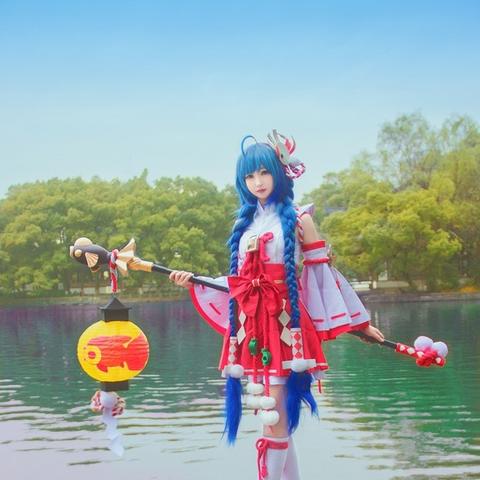 青涩巫女Cosplay，揭秘古风新风尚