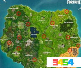 《堡垒之夜》空间裂缝位置速查，揭秘全新裂缝分布攻略