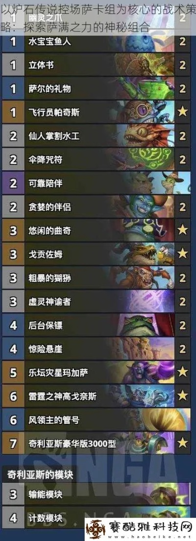 《星舰萨卡组攻略揭秘：炉石传说迷你包最强萨满阵容》