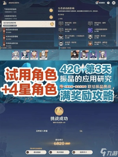 《原神》振晶满奖励阵容攻略：第三日最强搭配揭秘