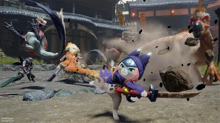 《怪物猎人崛起》曙光跃动竹签新技能实测，团子威力大揭秘！