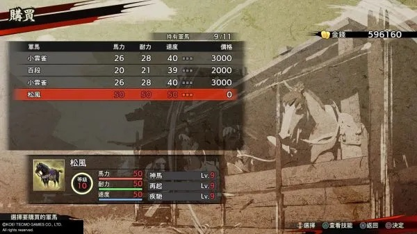 《战国无双5》马匹养成攻略：技能搭配技巧深度解析
