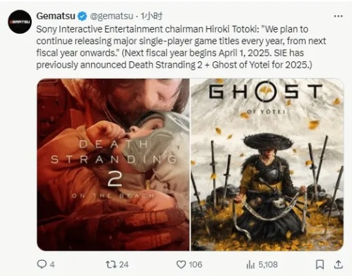 《神海》编剧祈祷：索尼力挺3A单机游戏未来！