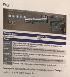 《命运2》金枪图鉴深度解析：技能揭秘与图鉴精华一览