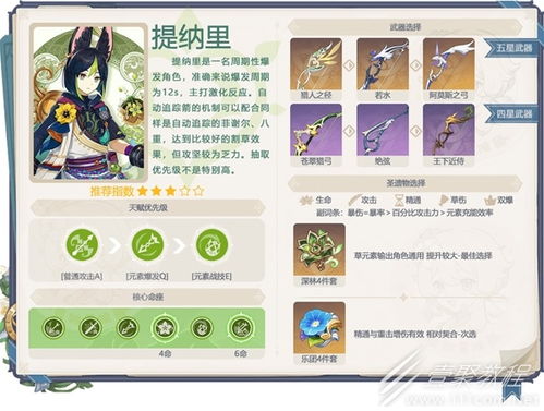 《原神》3.0提纳里养成秘籍：打造最强五星神灵