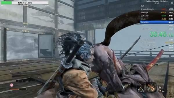 《只狼》速通新纪录！喂狗组39分极限挑战，羽毛39分刷新世界纪录