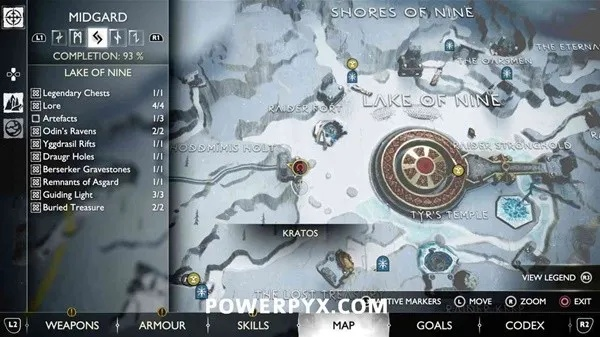 《战神5诸神黄昏》全地图攻略：渡鸦、三女神宝箱、古物收集秘籍大揭秘