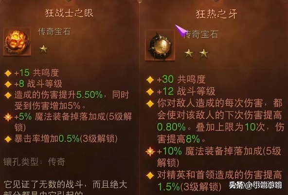 《暗黑不朽》传奇宝石使用率揭秘：热门程度如何？