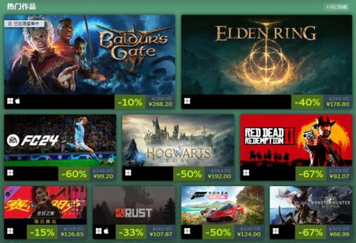 Steam冬季大促来袭：独家折扣，热门大作不容错过