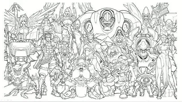 惊！守望先锋线稿师全新创作，辛普森画风大颠覆！