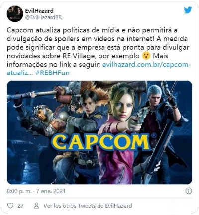 生化危机9偷跑视频引Capcom呼吁，请勿观看转发