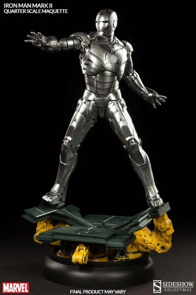 银光闪耀威猛霸气！钢铁侠塑像震撼实拍