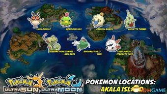 必备！口袋妖怪日月4岛全精灵分布地图详尽收录