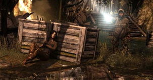 《古墓丽影9》惊险瞬间：劳拉险被恶狼扑倒！