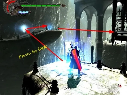 鬼泣4第8关速通秘籍，但丁S评价+隐藏蓝魂石全收集，3分钟破解冰霜宫殿死局