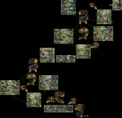 仙剑五幻木小径迷宫走法图解，3分钟速通+隐藏宝箱全收集