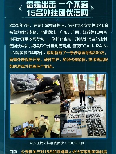 金华警方跨省捣毁鹅鸭杀外挂制售团伙，严打黑灰产护玩家体验