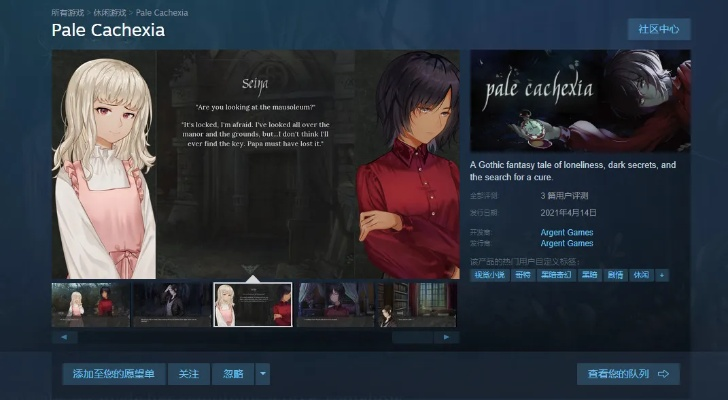 发售日待定！3D视觉小说冒险When We DisappearSteam页面已开放引期待