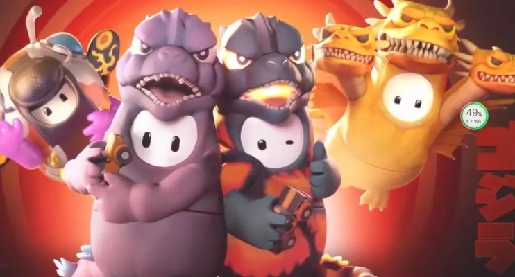 《糖豆人》X《哥斯拉》跨界联动，全新服装曝光！