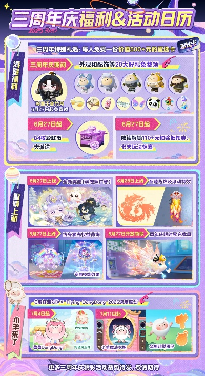 《蛋仔派对》3周年狂欢！直播揭秘情报大汇总