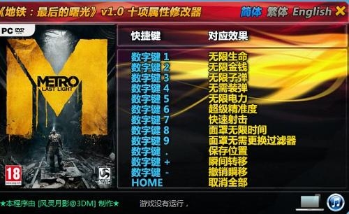 地铁，最后的曙光进阶实战技巧FAQ